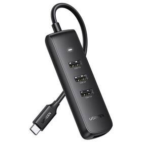 USB Hub UGREEN USB-C/4x USB 3.0, 20cm čierny

