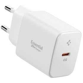 Nabíjačka do siete Spigen Essential 20W 1xUSB-C biela

