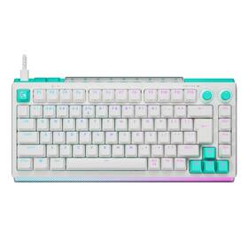 Klávesnica Logitech G512 X 75, US INTL layout, Tactile biela

