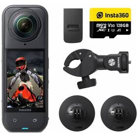 Outdoorová kamera Insta360 X5 Motocyklový balíček čierna

