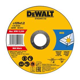 Rezací kotúč Dewalt DT42340TZ 125x1,2 mm (10 ks) 


