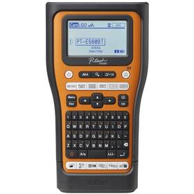 Tlačiareň štítkov Brother PT-E560BTVP čierna/oranžová

