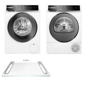 Set výrobkov Bosch WGB244A0CS + WQB246DNCS + WTZ27500 biely

