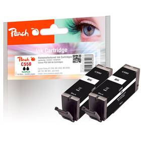 Cartridge Peach Canon PG-550 TwinPack, 2x330 strán čierna

