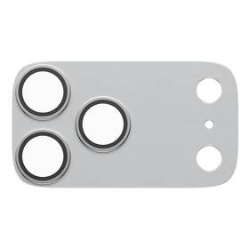 Tvrdené sklo PanzerGlass FENDER na Apple iPhone 18 Pro Max, ochranný hliníkový prvek fotoaparátu strieborné

