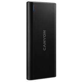 Powerbank Canyon PB-10006B, 10000 mAh, Micro USB/USB-C čierny

