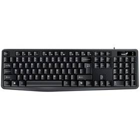 Klávesnica Genius KB-117, drôtová, copilot, USB, CZ+SK layout čierna

