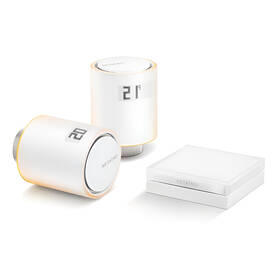 Bezdrôtová termohlavica Netatmo Smart Radiator Valves Starter Pack biela

