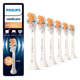 Náhradné hlavice Philips HX9096/87 (6 ks) biela

