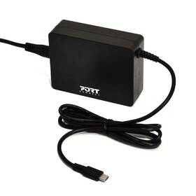 Sieťový adaptér PORT CONNECT 90W, USB-C plug čierny

