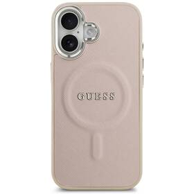 Kryt na mobil Guess PU Saffiano MagSafe na Apple iPhone 17 ružový

