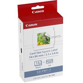  Fotopapier Canon KC-18IS, 54x54 mm, 18 ks + atrament pre Selphy