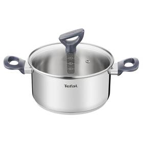Hrniec s pokrievkou Tefal G7124445, 20 cm nerez

