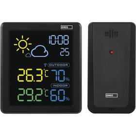 Meteorologická stanica EMOS E8647N čierna

