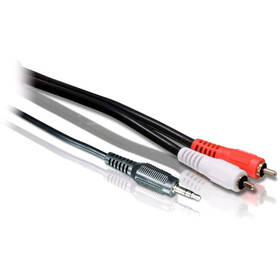 Kábel Philips 3,5 mm jack / 2x RCA, 1,5 m čierny

