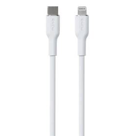 Kábel Puro Soft Lightning/USB-C 12 W, 1,5 m biely


