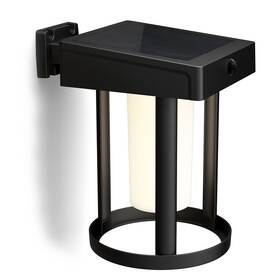 Nástenné svietidlo Philips Camill, okrúhle čierne

