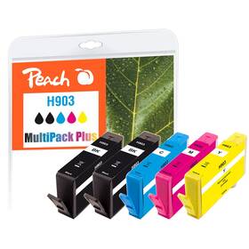 Cartridge Peach HP 903, MultiPack Plus, 2x 330/3x 345 strán - CMYK 

