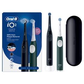 Zubná kefka Oral-B Duo Pack Night Black / Forest Green čierna/zelená

