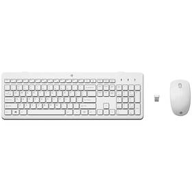 Klávesnica s myšou HP 230, CZ/SK biela

