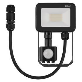 Reflektor EMOS INOVO 10W 1100LM PIR IP65 NW čierny

