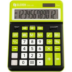 Kalkulačka Eleven CDC-120-BK/GN, stolná, dvanásťmiestna čierna/zelená

