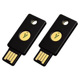 Bezpečnostný token Yubico YubiKey 5 NFC, 2 ks čierny

