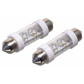 Autožiarovka Compass 33725 4LED 12V  suf. SV8.5  (2 ks) biela

