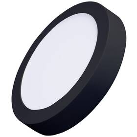 LED stropné svietidlo Solight CCT, prisadené, 18 W, 900 lm, okrúhle čierne

