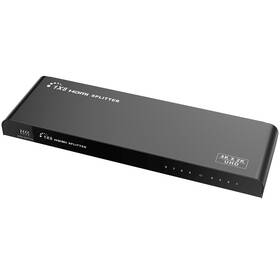 HDMI rozbočovač PremiumCord HDMI 2.0 splitter 1-8 porty, 4K x 2K/60Hz, FULL HD, 3D 
