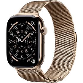 Inteligentné hodinky Apple GPS + Cellular 46mm zlatý titán - zlatý milánsky ťah - S/M 

