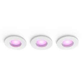Vstavané svietidlo Philips Xamento Hue, 3x 4,2W + 3x GU10, White and Color Ambiance (3 ks) biele

