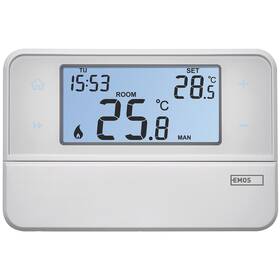Termostat EMOS izbový, programovateľný, drôtový, OpenTherm, P5606OT 

