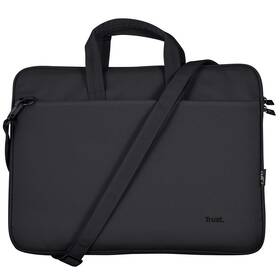 Brašna na notebook Trust Bologna Eco-friendly Slim na 16˝ čierna farba
