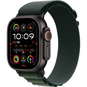 Inteligentné hodinky Apple GPS + Cellular 49mm čierny titán - tmavo zelený alpský ťah - L 

