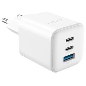 Nabíjačka do siete FIXED Mini GaN, PD, 65W, 2xUSB-C/USB-A biela


