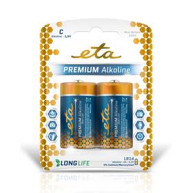  Batéria alkalická ETA PREMIUM ALKALINE C, LR14, blister 2ks