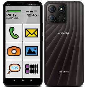 Mobilný telefón Aligator S6600 Senior Duo 4 GB / 64 GB čierny

