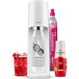 Výrobník sódovej vody SodaStream TERRA White Malina Zero Mpack biely

