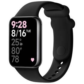 Remienok FIXED Silicone Strap na Xiaomi Redmi Watch 5/4/6/6NFC , Smart Band 9 Pro/8 Pro čierny

