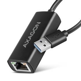 Sieťová karta Axagon USB-A 3.2 Gen 1 - Gigabit, Realtek 8153 čierna

