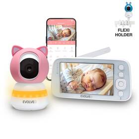 Detská elektronická pestúnka Evolveo Baby Monitor N5 (CAM-5-P) ružová

