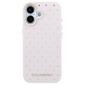 Kryt na mobil Karl Lagerfeld PU Perforated Gold Dots MagSafe na Apple iPhone 17 ružový

