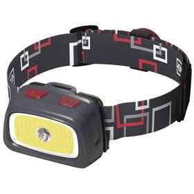 Čelovka EMOS P3531, CREE LED + COB LED, 330 lm, 65 m, 3x AAA sivá

