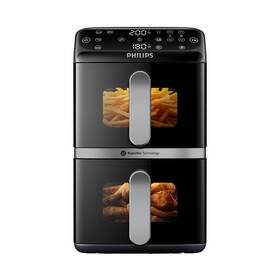 Fritéza teplovzdušná Philips Airfryer Dual Basket 4000 series 10 l, NA461/00 čierna

