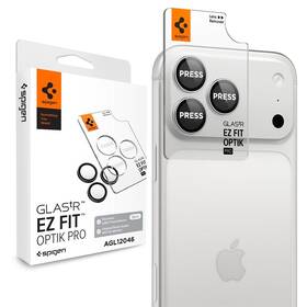 Tvrdené sklo Spigen tR EZ Fit Optik Pro na Apple iPhone 18 Pro Max/18 Pro (2 ks) strieborné

