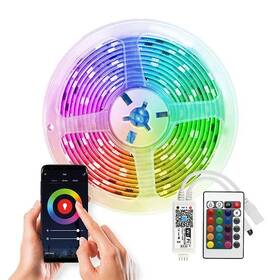 LED pásik Solight Wifi Smart, RGB, 5m, sada s adaptérom a diaľkovým ovládačom 
