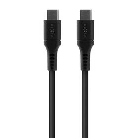 Kábel FIXED Liquid silicone USB-C/USB-C s podporou PD, 60W, 1,2m čierna farba
