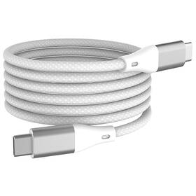 Kábel WG USB-C/USB-C, 3A, 60W, 1m biely

