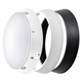 LED stropné svietidlo EMOS Zuri, kruh, 14W, neutrálna biela čierne/biele

